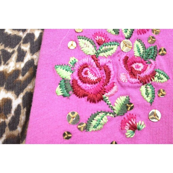 Childrens Place Girls 2 Pc Rose Cheetah Print Outfit Tank top Skirt sz 14 XL NWT - Picture 3 of 13